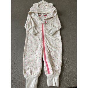 Egg Marley Hooded Onesie W/ Animal Ears NWT